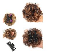 2 Pairs Bun Extension Clips, Messy Bun Scrunchie, Hair Extension Scrunchie, Messy Buns Hair Pieces for Women, Soft Hairs Buns Hairpieces for Women Daily Wea (#11)