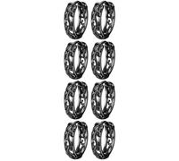 2 Pairs Dragon Ear Studs Man Black Earrings for Men Vintage Jewelry Small Circle To Hang Male