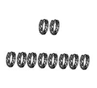 2 Pairs Dragon Ear Studs Man Black Earrings for Men Vintage Jewelry Small Circle To Hang Male