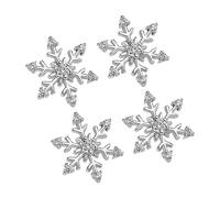 2 Pairs Snowflake Earrings Christmas Jewelry Studs for Women Masquerade Party