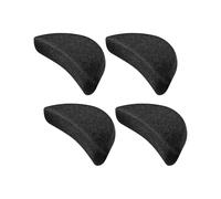 2 Pairs Soft Sponge Toe Plug Foot Brace Shoe Filler Unisex Shoe Inserts To Make Big Shoes Fit One Size (black)