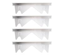 2 Pairs Stainless Steel Stove Gaps Covers Adjustable 13.78-27.56in Kitchen Counter Gaps Fillers, Easy to Wash Slide In Stove Guard for Seamless Fit For Home Cooks, Renters.