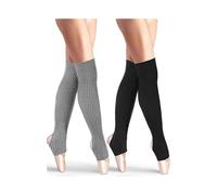 2 Pairs Stirrup Leg Warmers Straight Over The Knee Socks 21.65 Inch for Ascergery Women