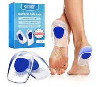 2 Pairs Taloneras Silicona, Ortopédico para el Talón de Apoyar, Taloneras de Gel, Alivia el Talones Dolor para Hombres y Mujeres, Reducción del Impacto Talón