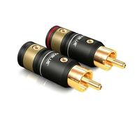 ViaBlue™ T6s Rca Enchufe Rca Tornillo-En para Ø de Cable 6- 8MM 4er Kit 30510