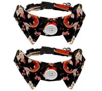 2 pajaritas ajustables para perros y gatos, cereza de pez koi, cómodo y duradero, collar con campana para perros pequeños, gatos, gatitos y cachorros