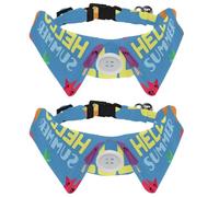 2 pajaritas ajustables para perros y gatos, corbatines formales para niños y niñas, cachorros, gatitos, bodas, cumpleaños, Hello Summer Cute Food Ice Cream Piña