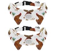 2 pajaritas para gatos y perros, collar ajustable para mascotas, corbatín formal para niños, niñas, cachorros, gatitos, bodas, cumpleaños, gallinas comen gusanos y pollitos huevos