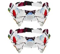 2 pajaritas para gatos y perros, collar ajustable para mascotas, corbatín formal para niños, niñas, cachorros, gatitos, bodas, cumpleaños, insectos salvajes, escarabajos, libélulas, toro