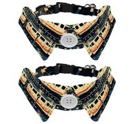 2 pajaritas para gatos y perros, collar ajustable para mascotas, corbatín formal para niños, niñas, cachorros, gatitos, bodas, cumpleaños, trenes de dibujos animados