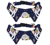 2 pajaritas para gatos y perros, collar ajustable para mascotas, corbatín formal para niños, niñas, cachorros, gatitos, bodas, cumpleaños, alpaca divertida con texto en inglés "I Choose To Be a