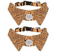 2 pajaritas para gatos y perros, collar ajustable para mascotas, corbatín formal para niños y niñas, cachorros, gatitos, bodas, cumpleaños, animales salvajes, tigre