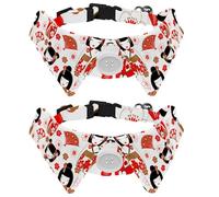 2 pajaritas para gatos y perros, collar ajustable para mascotas, corbatín formal para niños y niñas, cachorros, gatitos, boda, cumpleaños, bonito patrón de muñecas japonesas Kokeshi