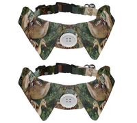 2 pajaritas para gatos y perros, collar ajustable para mascotas, pajarita, esmoquin, collar formal para niños, niñas, cachorro, gatito, boda, cumpleaños - patos salvajes de la India