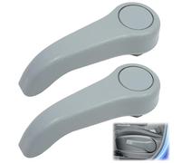 2 Palancas de Ajuste de Asiento de Repuesto para Clio II (1998-2008) y Tw-ingo I (1993-2007) | Compatible con Ref. 7701209658 y 7701470827 | Manijas de Altura e Inclinación de Asiento - Color Gris