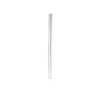 2 palillos antideslizantes simples de acero inoxidable para el hogar, vajilla simple con personalidad, 18,5 cm, palillos cuadrados desnudos (304)