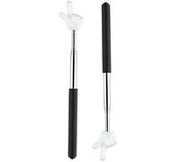 2 palillos de puntero para aula, mini puntero de dedo, puntero para profesor, puntero para aula, enseñanza escolar, presentación de conferencias, instrucciones de objeto (negro)