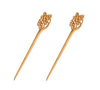 2 palillos para el pelo hechos a mano de madera antigua china japonesa, palillos de madera, vintage, retro, tallados, horquillas, horquillas, pasadores, accesorios para el cabello