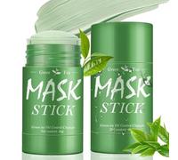 2 palos de Green Mask Stick, Mascarilla Tea Verde para Limpieza Profunda, Mascarilla limpiadora barra de té verde Limpiador de Poros para todo tipo de piel, mujeres, hombre