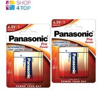 2 PANASONIC 3LR12 PRO POWER AVANZADAS ALCALINAS BATTERIES 4.5V MN1203 1BL 2028