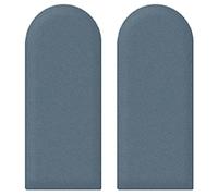 2 paneles de pared tapizados, cabecero autoadhesivo, pegatinas anticolisión 3D, acolchado para cabecero de cama infantil, dormitorio y sala de juegos (color: azul oscuro, tamaño: 20 x 45 cm)