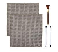 2 Paños De Limpieza, 1 Cepillo De Limpieza Con Mango De Madera Y 2 Cepillos De Doble Cara, Toallas Absorbentes, Utensilios De Limpieza Para El Hogar, Artículos De Limpieza Para Cafeteras