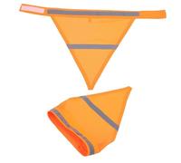 2 pañuelos reflectantes para perro, circunferencia del cuello, bufanda triangular de alta visibilidad para caminar por la noche, babero de seguridad ligero para mascotas