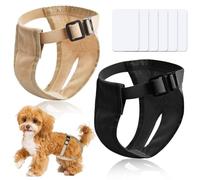 2 Paquete Braquitas Higienicas para Perras Pañales para Perros Hembras con 6 Almohadillas Sanitarias Calzoncillos Higiénicos para Perra Bragas periódicas Lavables Reutilizables (XL)