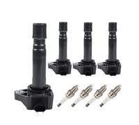2 Paquete Para Civic L4 1.8L 2006-2011 Bobinas Encendido Bujías Iridio UF582 30520-RNA-A01 30520RNAA01 Bobina Ignición(4PCS-SET)
