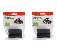 (2 paquete) Zilla Reptile Terrario cubre clips de pantalla de servicio pesado pequeos 5-29 galones - 2 clips cada uno