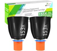 2 Paquetes 153X W1530X (153A W1530A) Compatible Cartuchos Kit de Recarga de Tóner Alto Rendimiento 5000 Pagine Negro per H P Laserjet Tank Impresoras 2504 2504dw 1504 1504w 2606dw 1604w 2604dw 2604sdw