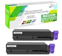 2 Paquetes 45807106 Cartuchos de Tóner Compatibles B412 B432 B512 MB472 MB492 MB562 7000 Páginas Alta Capacidad para Oki okidata Impresora B412DN B432DN B512DN MB472W MB472DNW MB492DN MB562W MB562DNW