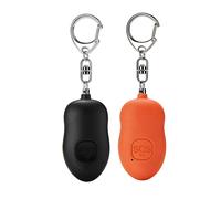 2 Paquetes Alarma Personal para Mujeres, Adultos y Mayores, Recargable, de Seguridad para Viajes, Llavero de Protección con Luz Estroboscópica Extra Fuerte, Regalo de Seguridad Lindo