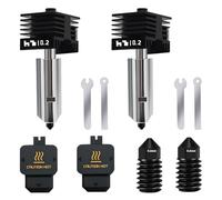 2 paquetes de 0,2 mm Hotend para Bambu H2D, boquilla de acero endurecido actualizada con 2 boquillas adicionales de 0,2 mm para impresora 3D H2D Combo