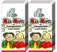 2 paquetes de 10 pañuelos de papel Max und Moritz para niños, diseño de cuentos de hadas