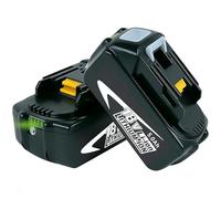 2 paquetes de 18 V 5,0 Ah 5000 mAh BL1850B BL1830 BL1840 batería de repuesto para radio Makita 18 V DMR100 DMR110 DMR104 DMR106 DMR102 DMR108 DMR107 DMR109 112E MR115 Li-Ion