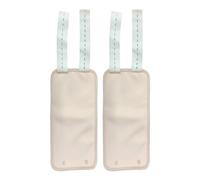 2 paquetes de aceite de ricino para rodillas, paquete de aceite de ricino de algodón reutilizable, paquete de aceite de ricino ajustable a prueba de fugas para pantorrilla, rodilla, inflamación Caq