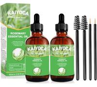 2 paquetes de aceites esenciales de romero puros naturales, aceite para el cuero cabelludo para el crecimiento del cabello seco y dañado, tratamiento de la caída del cabello, nutre el cuero cabelludo