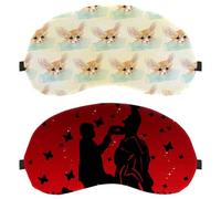 2 paquetes de antifaz para dormir de espalda y de lado, con texto en inglés "Will You Marry Me" para el día de San Valentín, 100 % bloqueo de luz, ajustable y transpirable, sin presión ocular