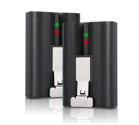 2 paquetes de baterías de repuesto compatibles para anillo, para cámara de timbre de puerta de vídeo 2/3/4, cámara de foco, cámara a para interior y exterior, 6040 mAh, batería recargable de iones de