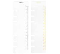 2 Paquetes de Carpetas de Plástico A6 con 6 Agujeros para Marcar páginas y Separadores para Revistas y Cuadernos (GRegla, A6)