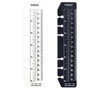 2 Paquetes de Carpetas de Plástico A6 con 6 Agujeros para Marcar páginas y Separadores para Revistas y Cuadernos (BTRegla, A6)