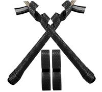 2 paquetes de cinta de agarre para bate, cinta de agarre para bate de béisbol de 40 longitudes, 1, 75 mm, precortada y adhesiva en la parte posterior completa, reemplazo de Golf Pro Feel, negro, béisb