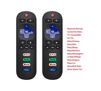 2 paquetes de control remoto general ROKU compatible Control remoto para Roku TV Netflix YouTube