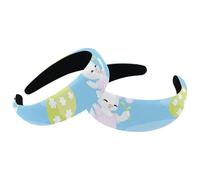 2 paquetes de diademas anchas para el cabello, conejito de huevo de Pascua feliz-1081, diademas gruesas acolchadas para mujer, diadema elástica bonita, turbante de parte superior ancha