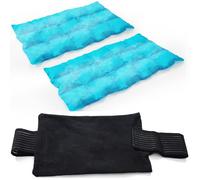 2 paquetes de hielo para lesiones reutilizables, paquetes fríos y calientes para lesiones, dolor en las articulaciones, dolor muscular e inflamación corporal, paquetes de hielo ajustables para