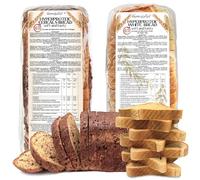2 paquetes de pan tipo baguette cetogénico proteico de Line@diet: 1 pan de cereales + 1 pan blanco | 30% de proteínas, bajo en carbohidratos, bajo en azúcar, hipocalórico, rico en fibra y omega