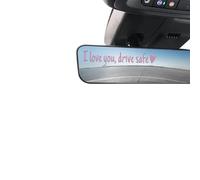 2 Paquetes De Pegatinas Para El Espejo Retrovisor «I Love You Driving Safe», Pegatinas Para El Retrovisor «Drive Safe I Love You», P-egatinas Y Calcomanías Para E-l Coche Con Corazones