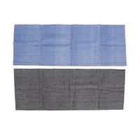 2 paquetes de red de baño africana, toallas de baño largas de nailon, paño de baño exfoliante, azul y negro