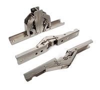 2 paquetes de soporte de soporte de ángulo de 90 grados soporte de soporte de exhibición plegable puerta plegable/bisagra de estante soporte oculto marco de mesa accesorios de muebles (4PCS)